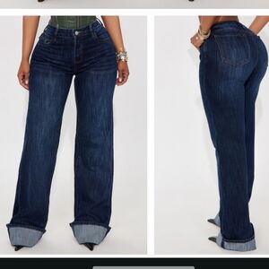 TALL WOMEN'S JEANS- Dark Blue Jeans (9)